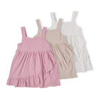 Ribbed Ruffle Dress