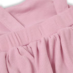 Ribbed Ruffle Dress