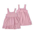 Ribbed Ruffle Dress