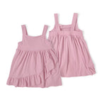 Ribbed Ruffle Dress