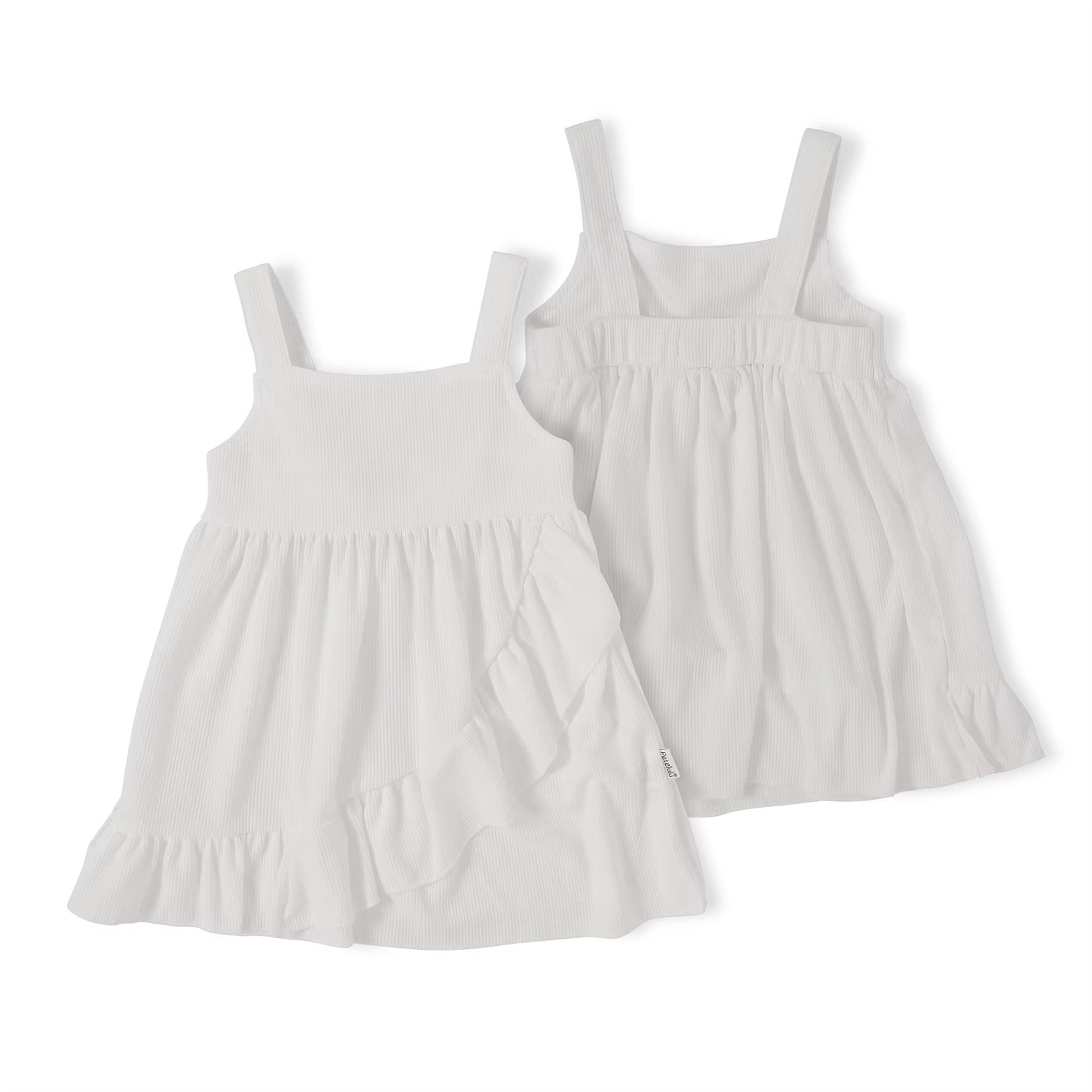 Ribbed Ruffle Dress